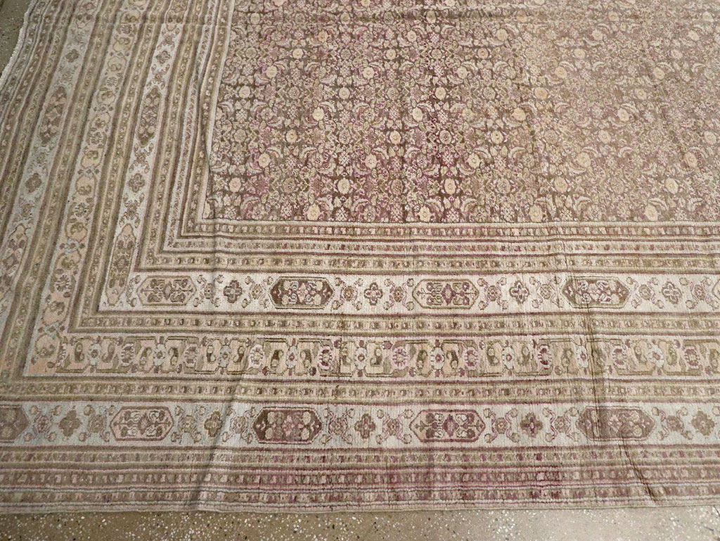 Antique Persian Dorokhsh Carpet, No.22559 - Staging