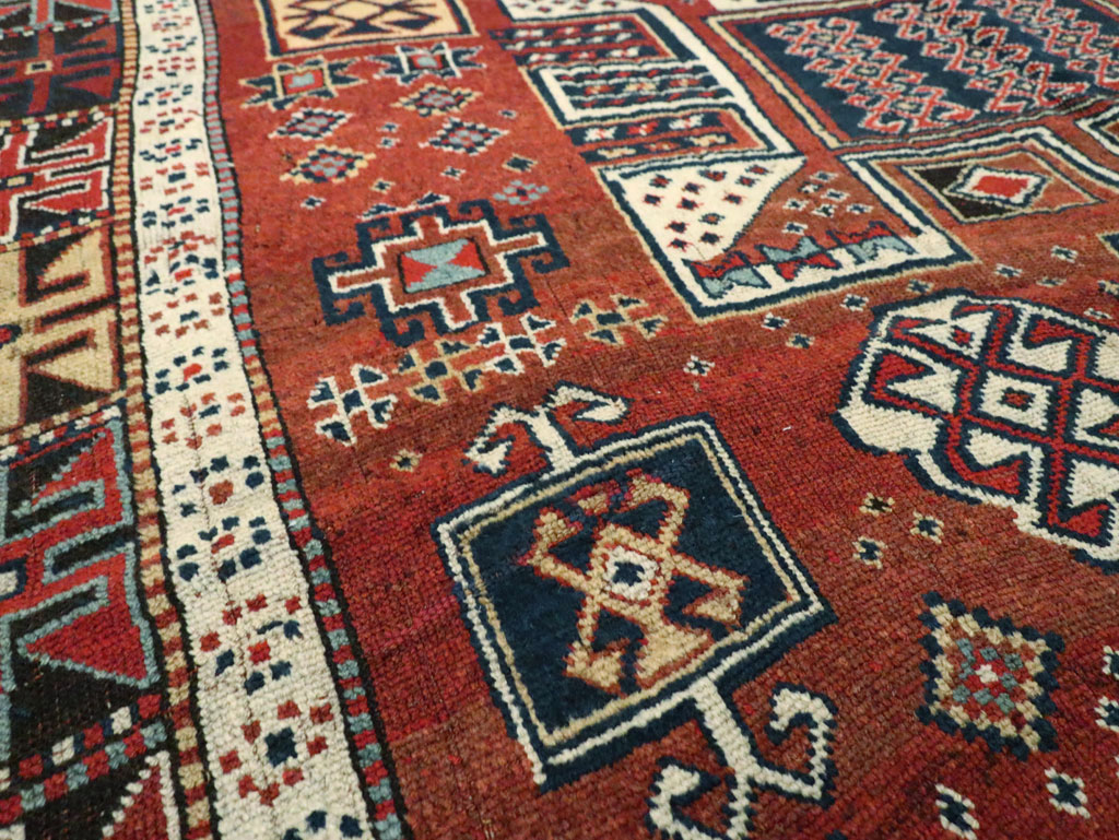 Antique Persian Kurdish Rug, No.22562 - Staging