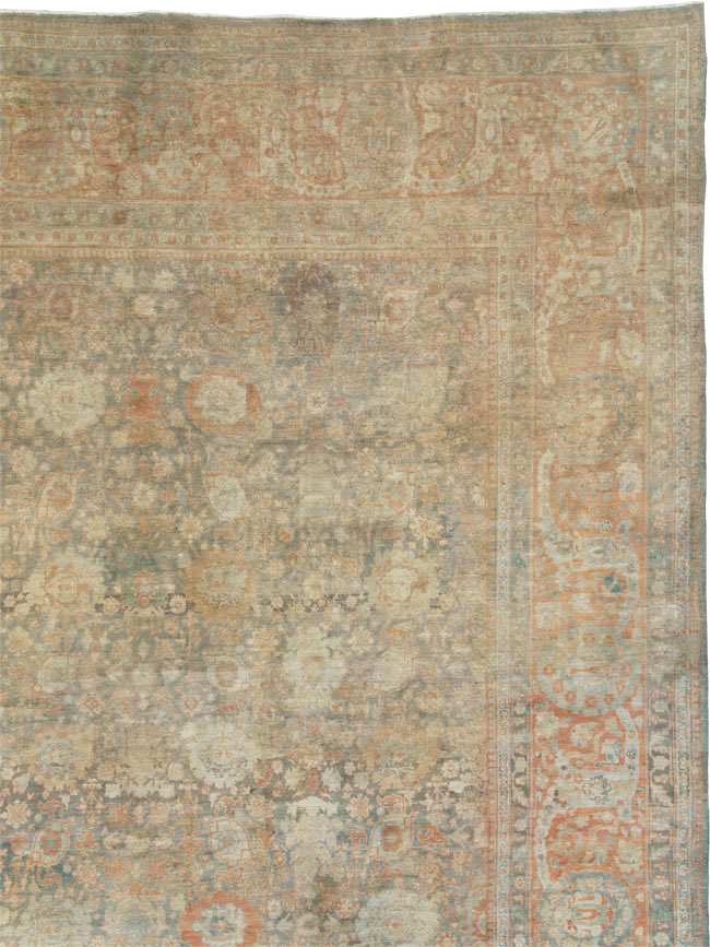 Antique Persian Tabriz Carpet, No.22564 - Staging