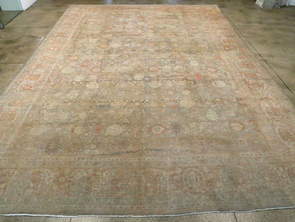 Antique Persian Tabriz Carpet, No.22564 - Staging