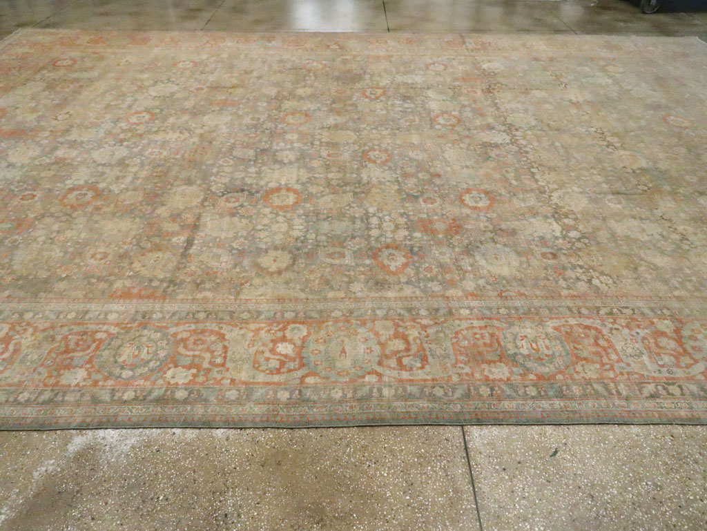 Antique Persian Tabriz Carpet, No.22564 - Staging