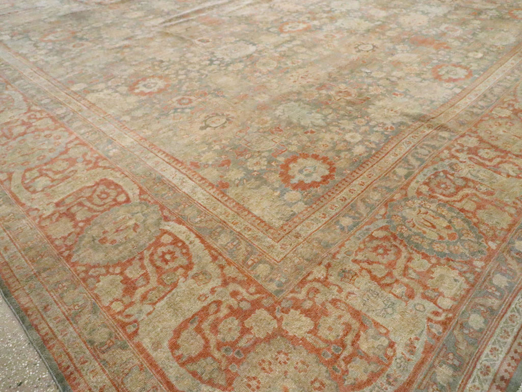 Antique Persian Tabriz Carpet, No.22564 - Staging
