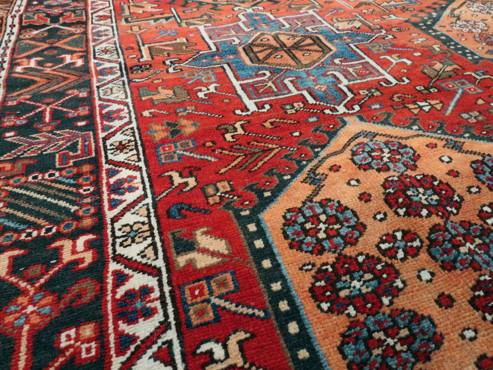 Vintage Persian Karajeh Carpet, No.22567 - Staging