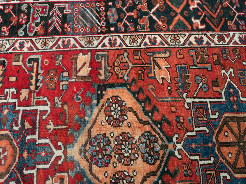 Vintage Persian Karajeh Carpet, No.22567 - Staging