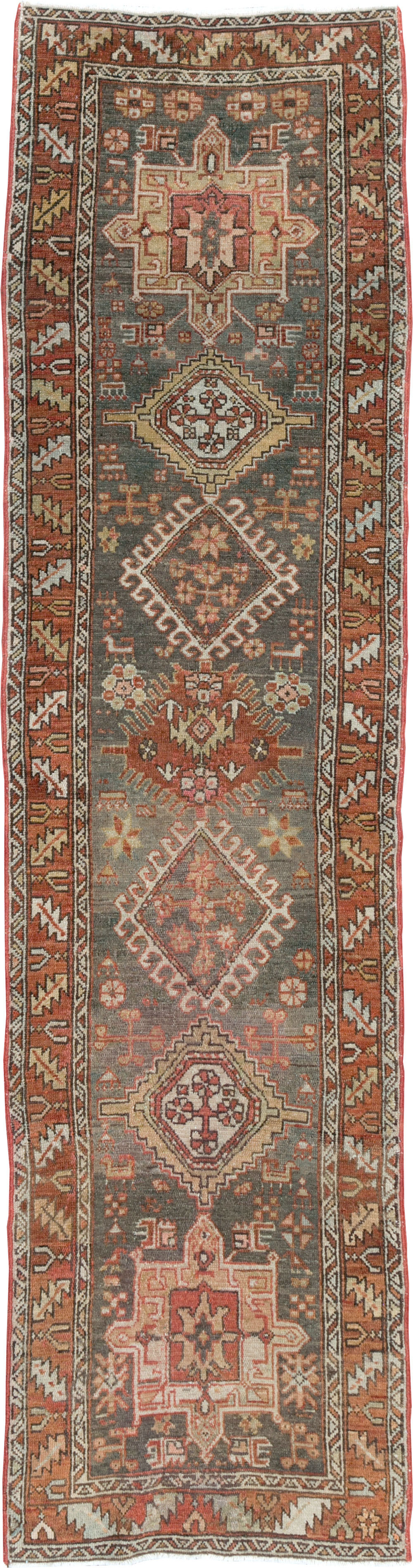 Vintage Persian Karajeh Runner, No.22572 - Staging