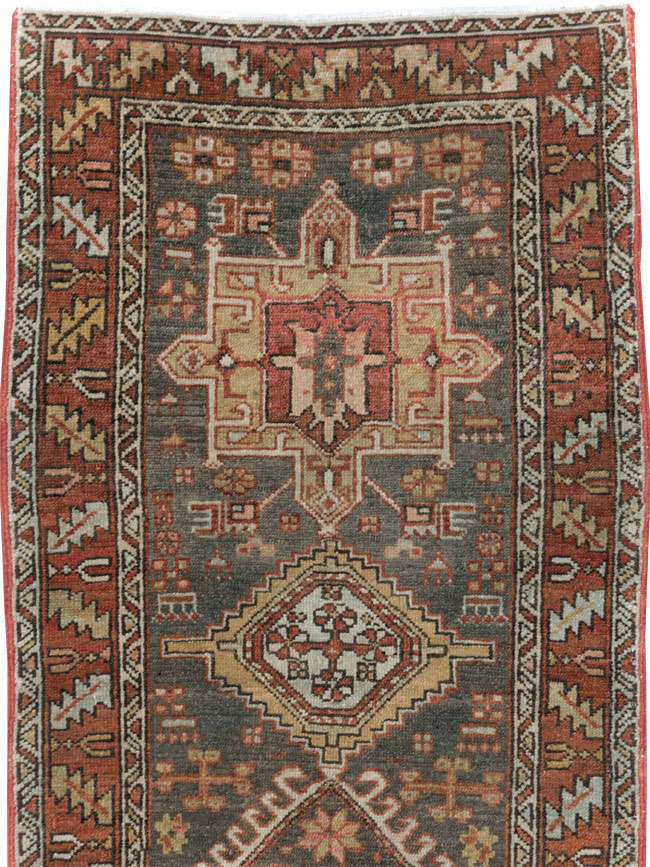 Vintage Persian Karajeh Runner, No.22572 - Staging