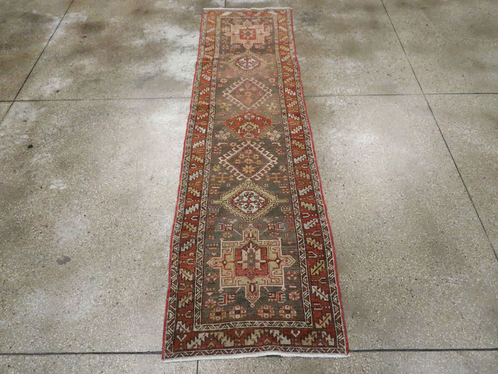 Vintage Persian Karajeh Runner, No.22572 - Staging