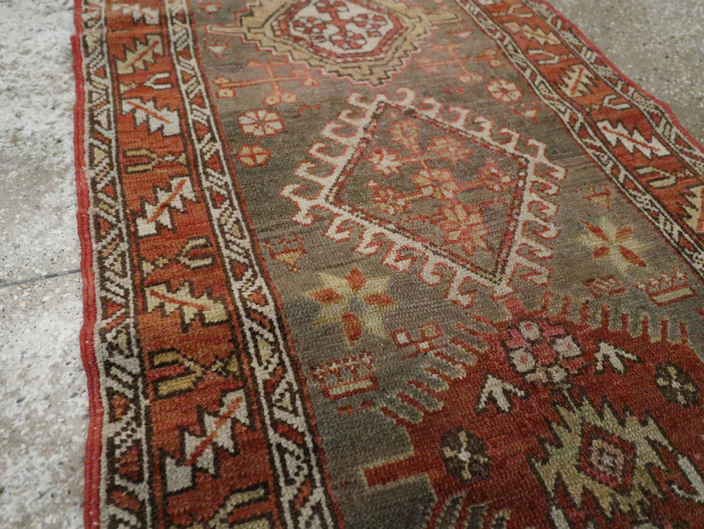 Vintage Persian Karajeh Runner, No.22572 - Staging