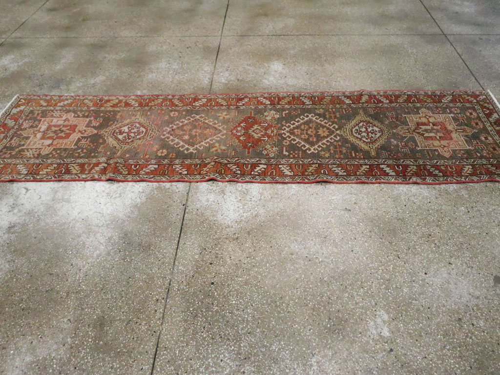 Vintage Persian Karajeh Runner, No.22572 - Staging
