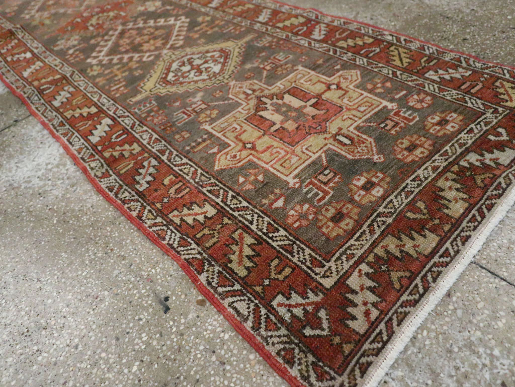 Vintage Persian Karajeh Runner, No.22572 - Staging