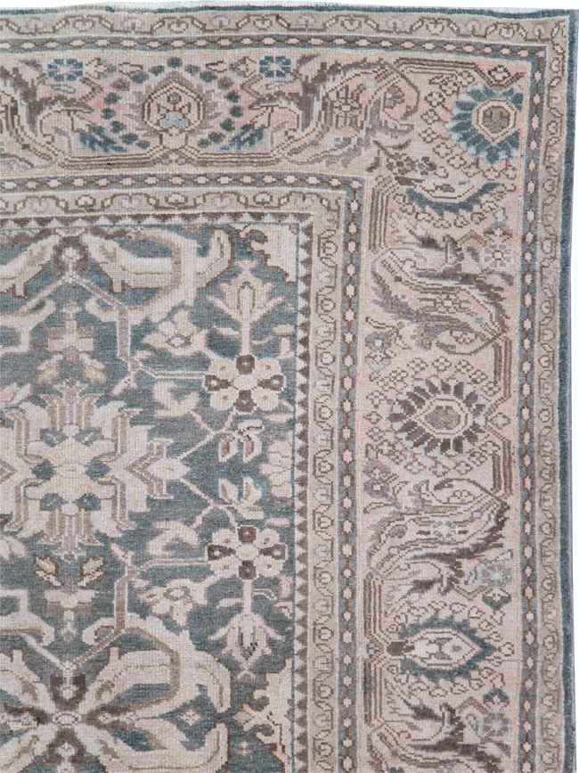 Vintage Persian Malayer Accent Carpet, No.22584 - Staging