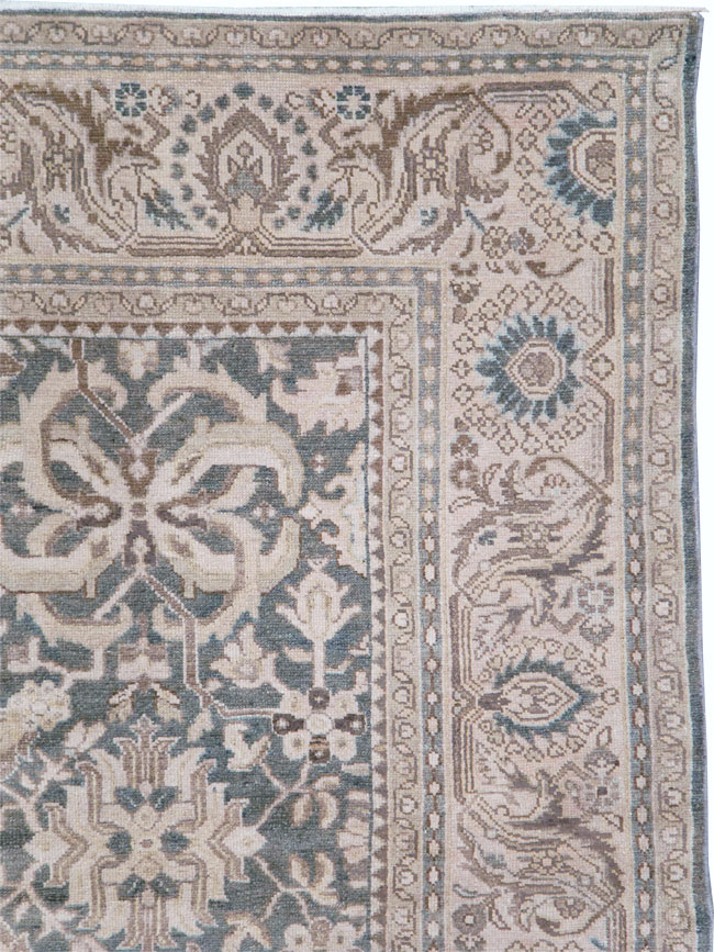 Vintage Persian Malayer Accent Carpet, No.22584 - Staging