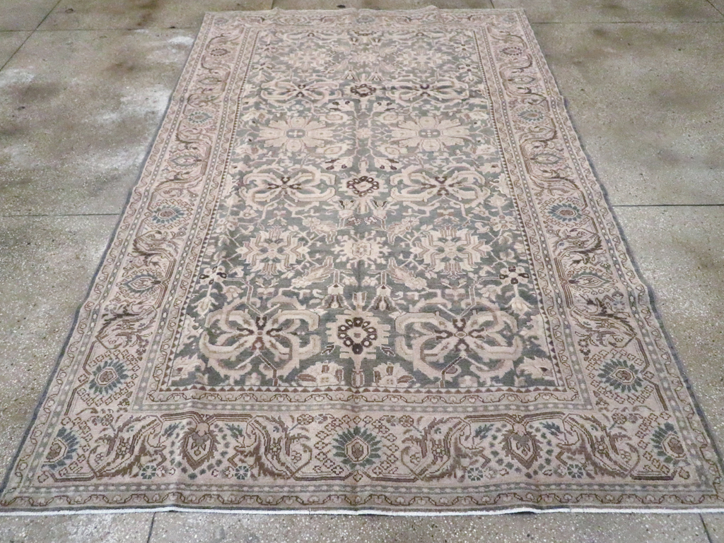 Vintage Persian Malayer Accent Carpet, No.22584 - Staging