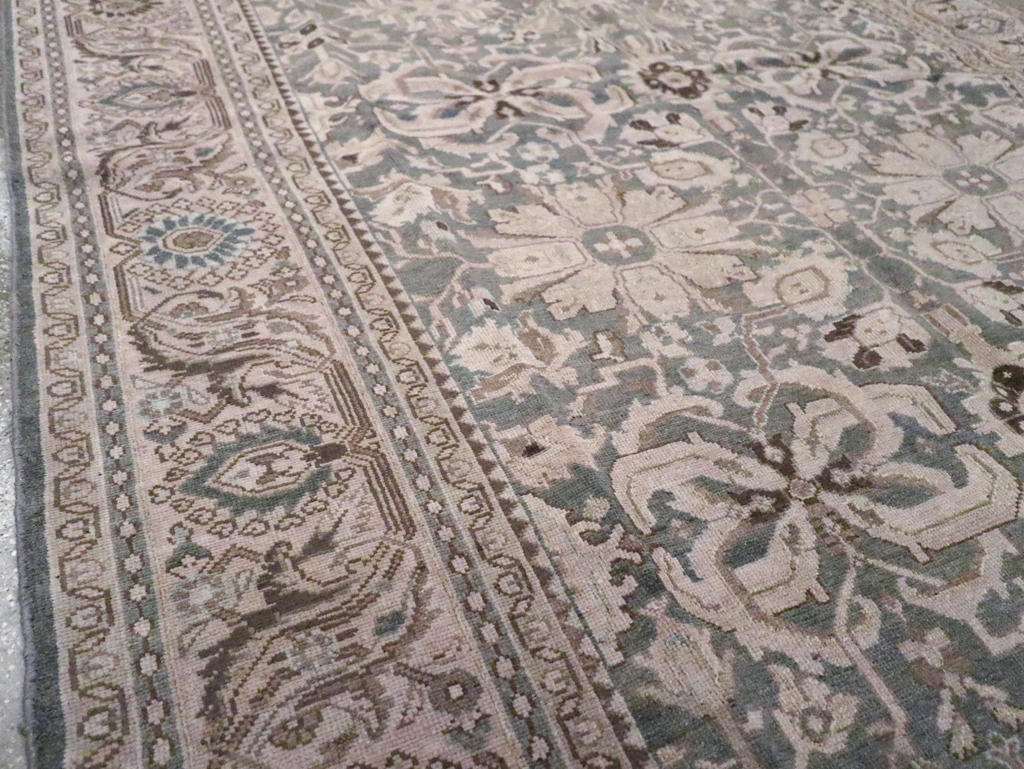 Vintage Persian Malayer Accent Carpet, No.22584 - Staging