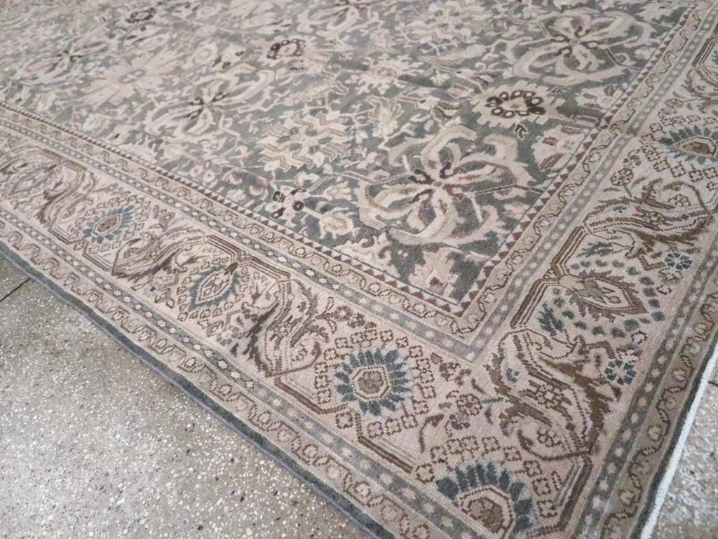 Vintage Persian Malayer Accent Carpet, No.22584 - Staging