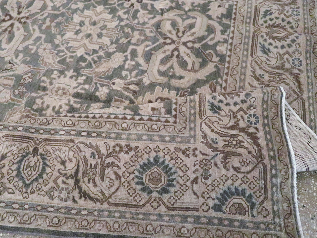 Vintage Persian Malayer Accent Carpet, No.22584 - Staging