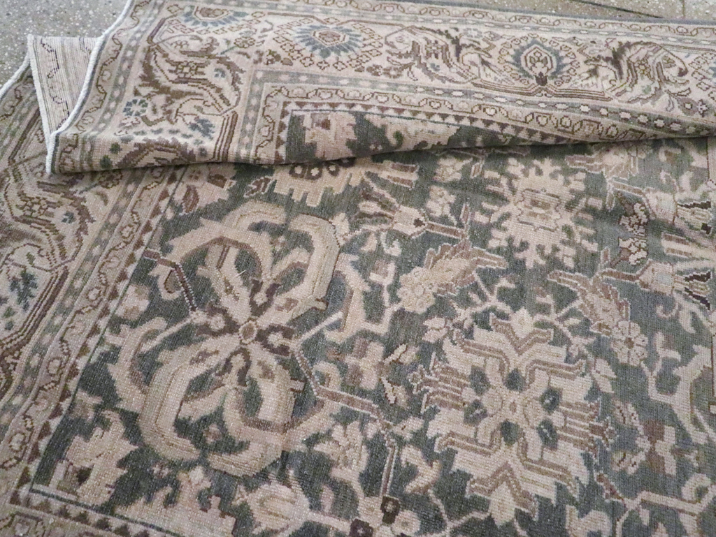 Vintage Persian Malayer Accent Carpet, No.22584 - Staging
