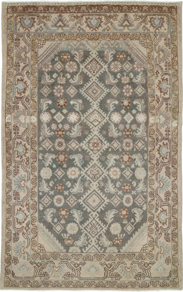 Vintage Persian Malayer Rug, No.22588 - Staging