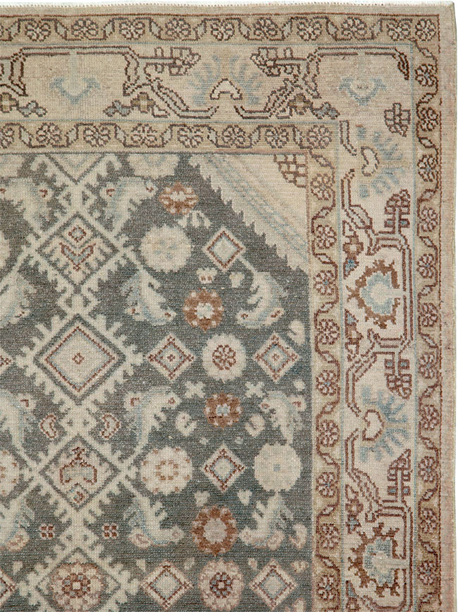 Vintage Persian Malayer Rug, No.22588 - Staging