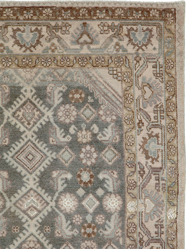 Vintage Persian Malayer Rug, No.22588 - Staging