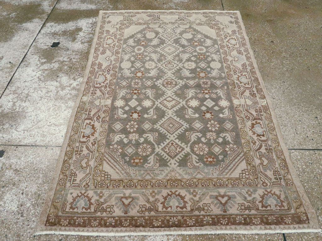 Vintage Persian Malayer Rug, No.22588 - Staging