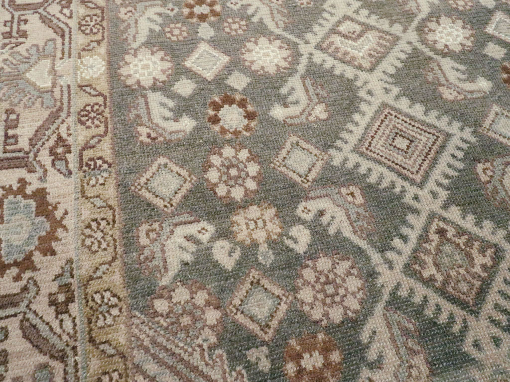 Vintage Persian Malayer Rug, No.22588 - Staging