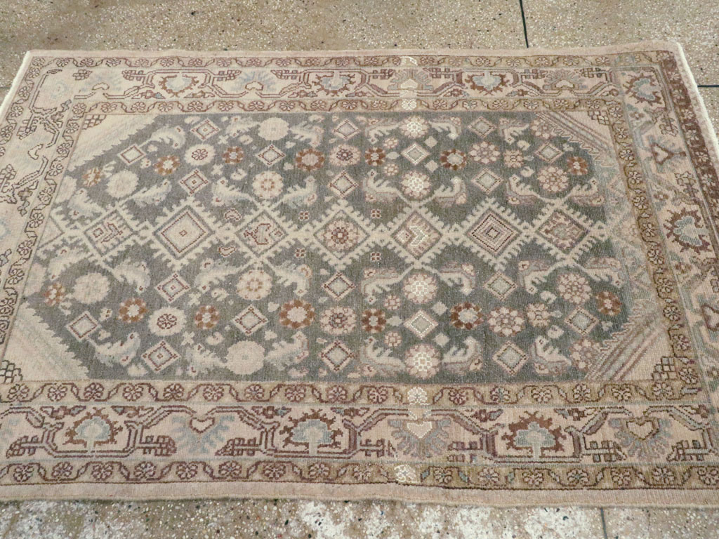 Vintage Persian Malayer Rug, No.22588 - Staging