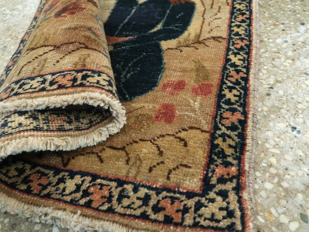 Vintage Persian Tabriz Pictorial Rug (Pair: 2 of 2), No.22596 - Staging