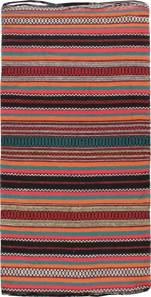 Vintage Mexican Kilim Blanket, No.22600 - Staging