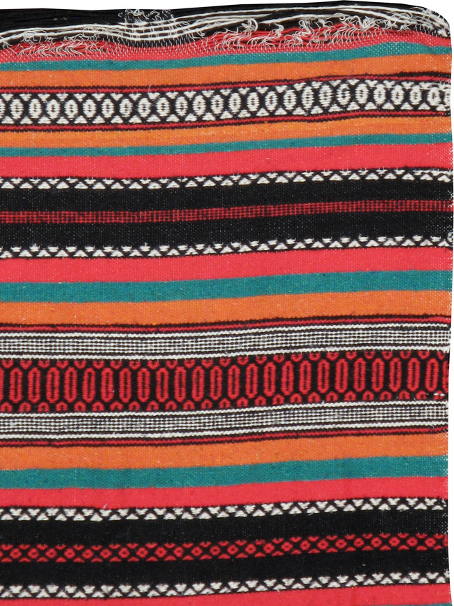 Vintage Mexican Kilim Blanket, No.22600 - Staging