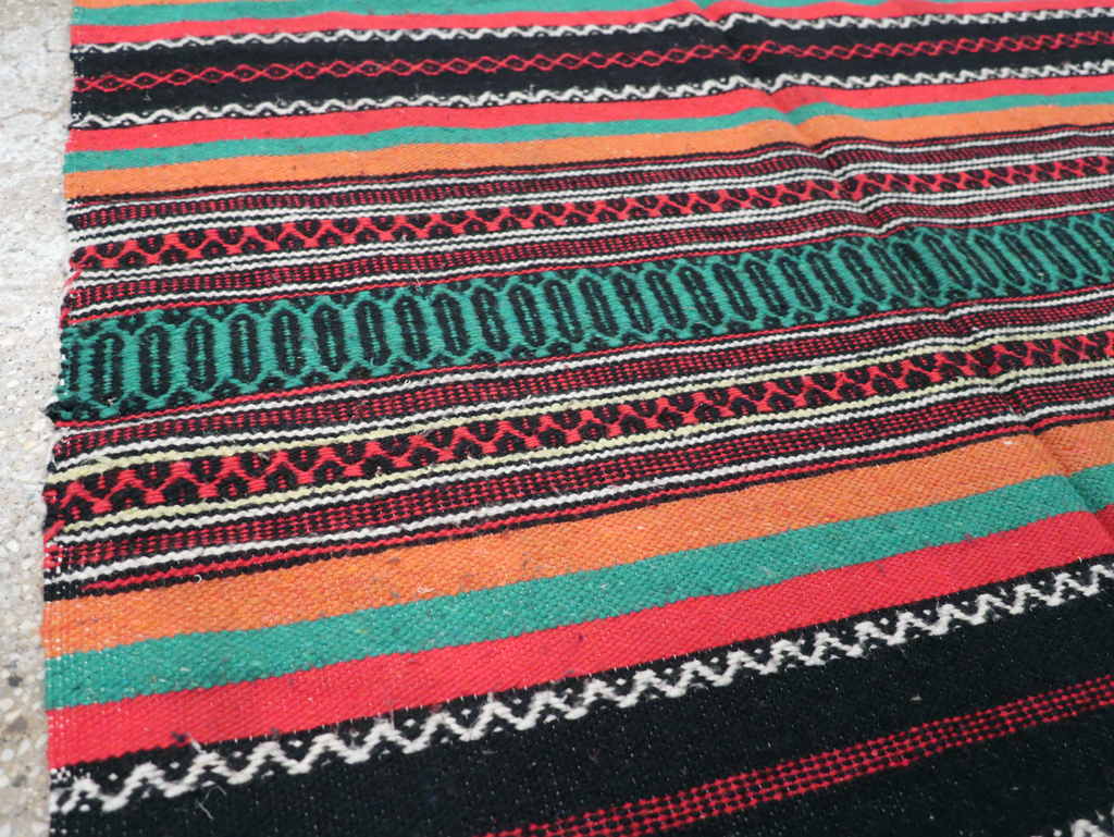 Vintage Mexican Kilim Blanket, No.22600 - Staging