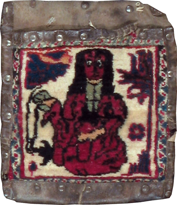 Antique Persian Mashad Pictorial Bag, No.22612 - Staging