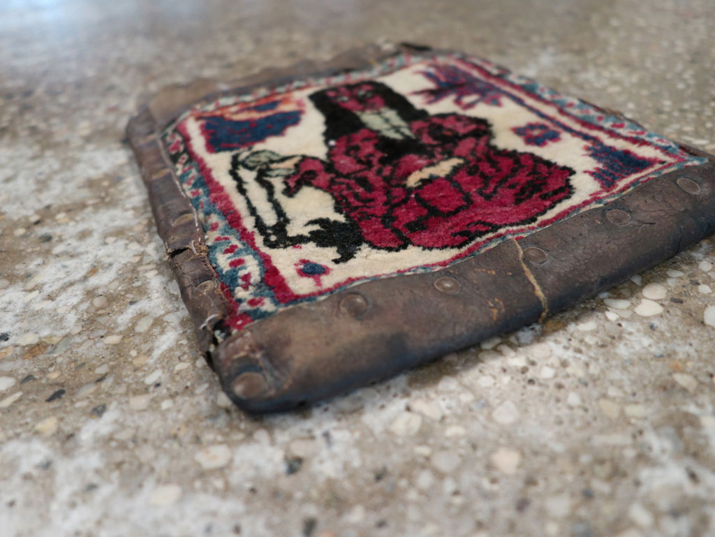 Antique Persian Mashad Pictorial Bag, No.22612 - Staging