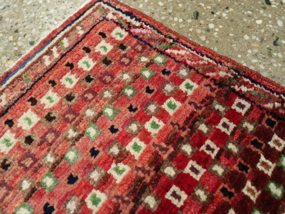 Vintage Persian Afshar Rug, No.22617 - Staging