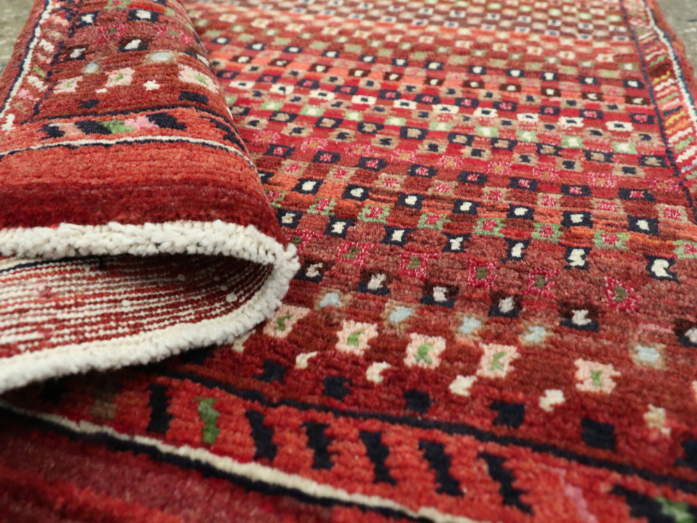 Vintage Persian Afshar Rug, No.22617 - Staging