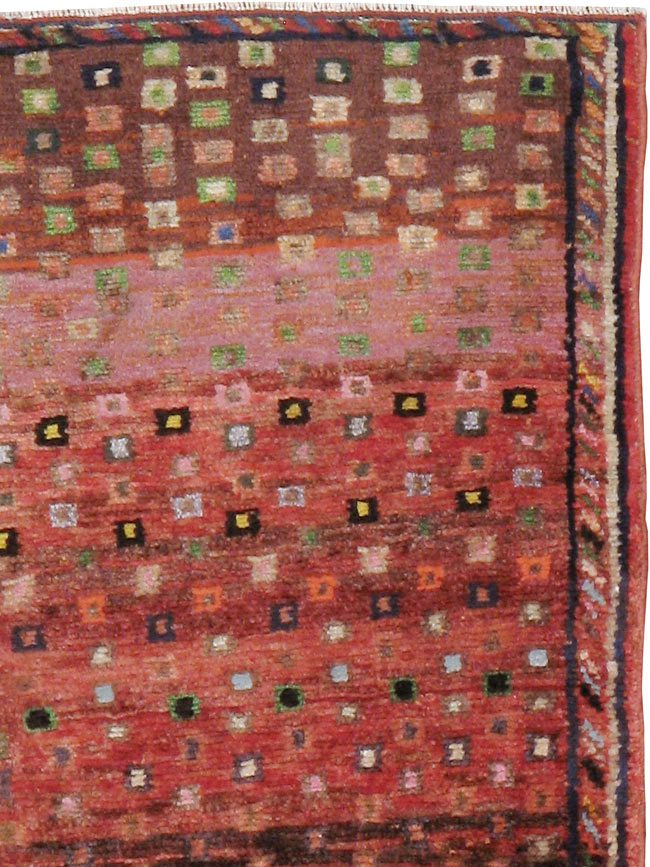 Vintage Persian Afshar Rug, No.22619 - Staging