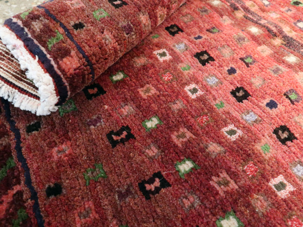 Vintage Persian Afshar Rug, No.22619 - Staging