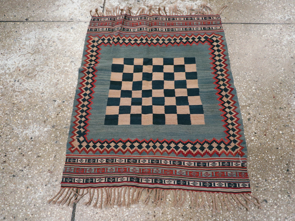 Antique Persian Flat-weave Kilim, No.22626 - Staging