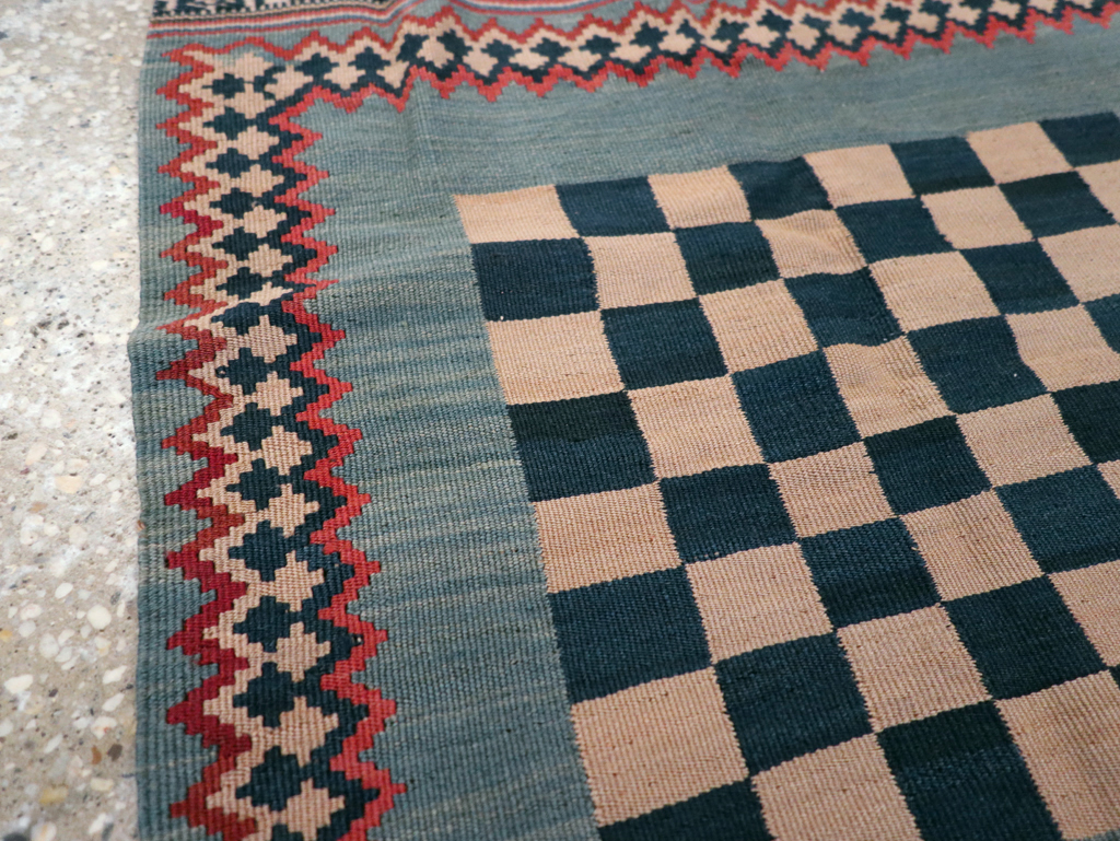Antique Persian Flat-weave Kilim, No.22626 - Staging
