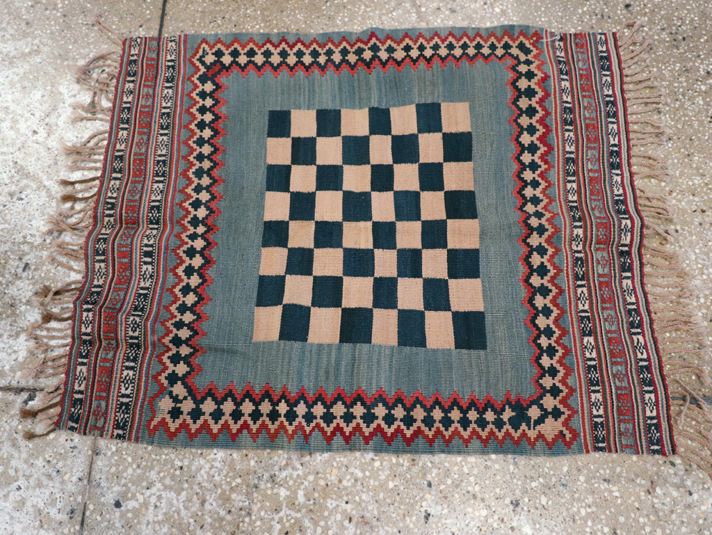Antique Persian Flat-weave Kilim, No.22626 - Staging
