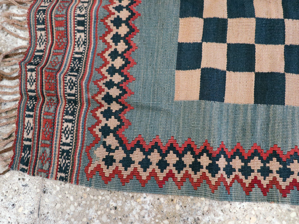 Antique Persian Flat-weave Kilim, No.22626 - Staging