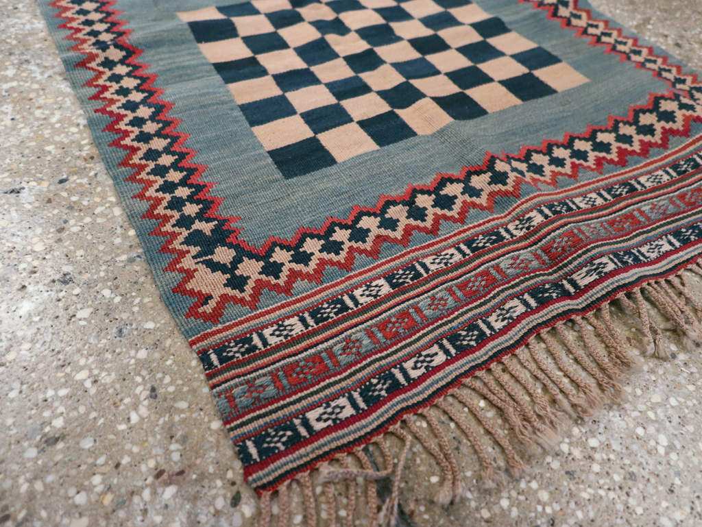 Antique Persian Flat-weave Kilim, No.22626 - Staging
