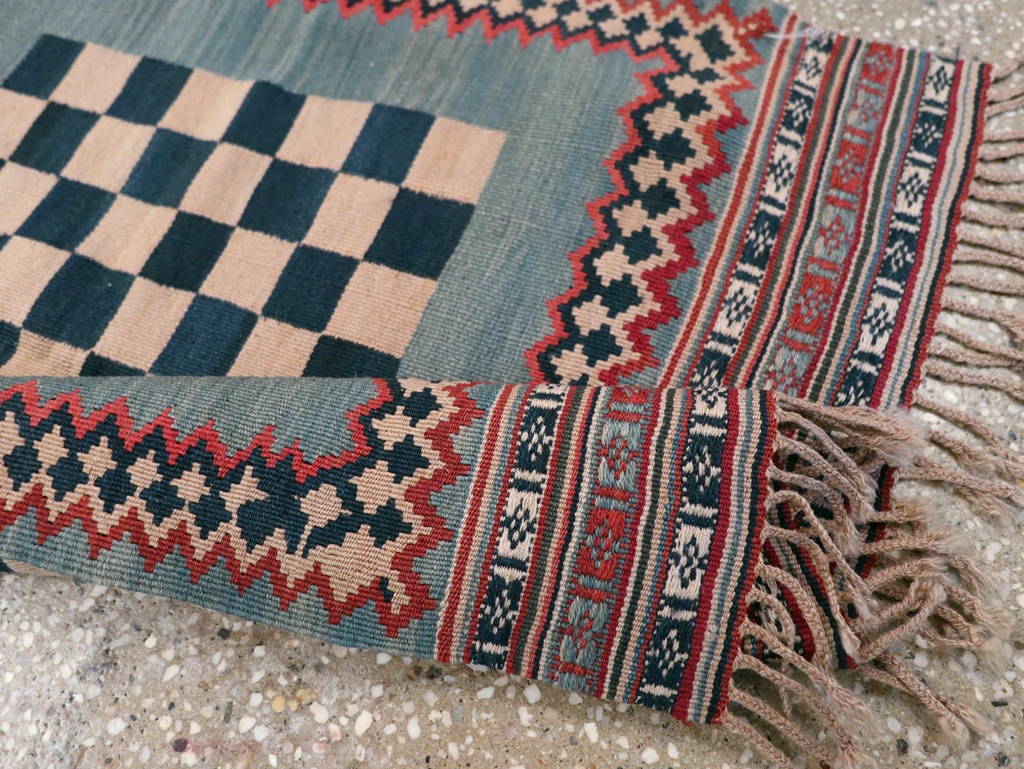 Antique Persian Flat-weave Kilim, No.22626 - Staging