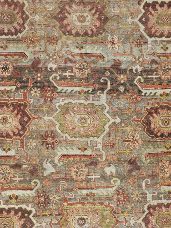 Antique Persian Bidjar Long Carpet, No.22637 - Staging