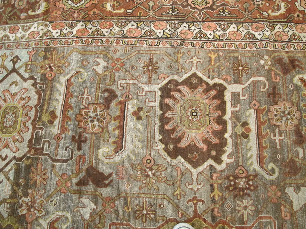Antique Persian Bidjar Long Carpet, No.22637 - Staging