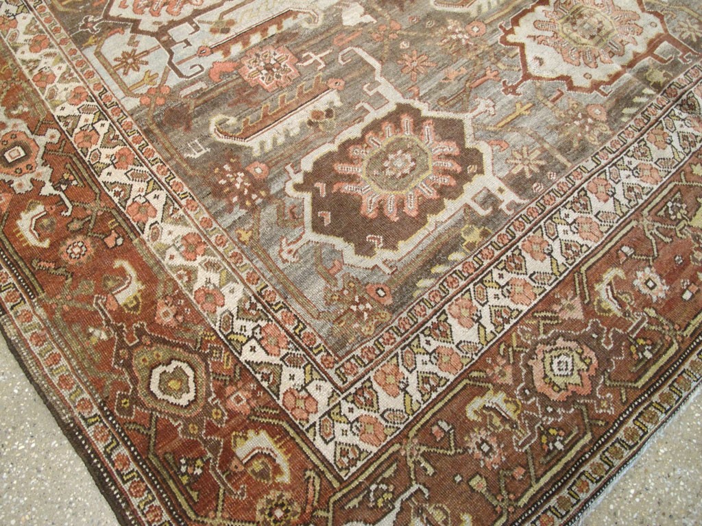 Antique Persian Bidjar Long Carpet, No.22637 - Staging