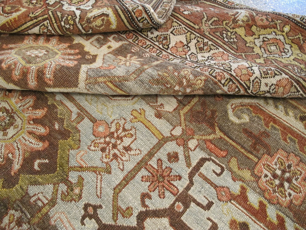 Antique Persian Bidjar Long Carpet, No.22637 - Staging