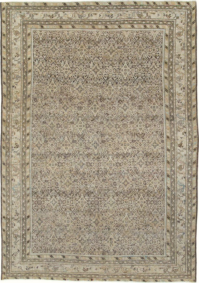Antique Persian Malayer Carpet, No.22654 - Staging