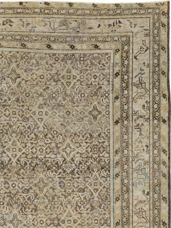 Antique Persian Malayer Carpet, No.22654 - Staging
