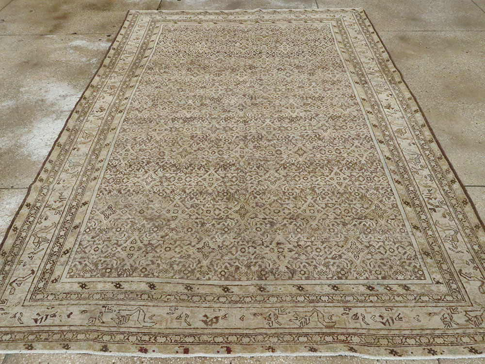 Antique Persian Malayer Carpet, No.22654 - Staging